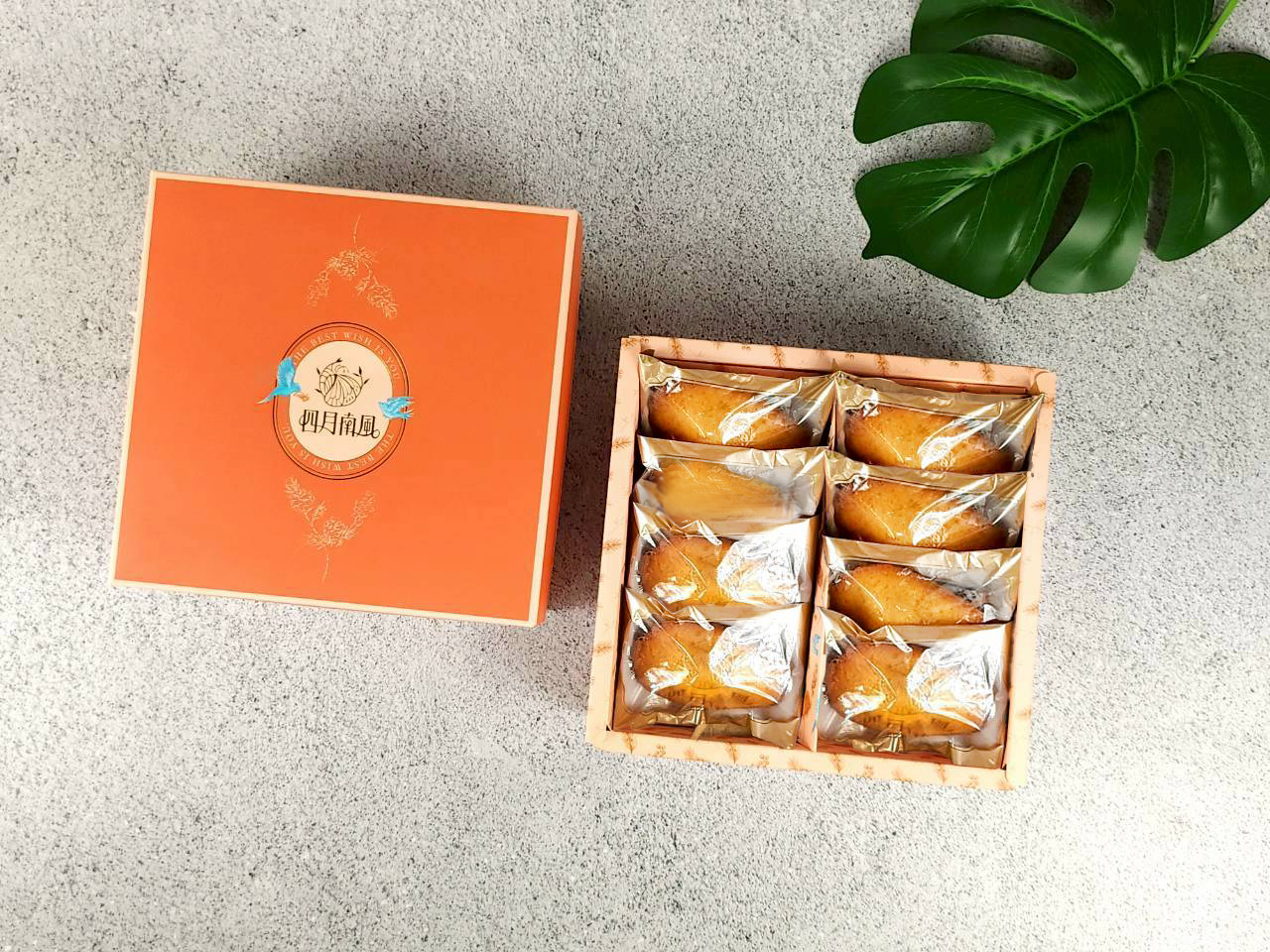 四月南風蜜香瑪德蓮，鬆軟綿密口感，帶有淡雅甜蜜檸香