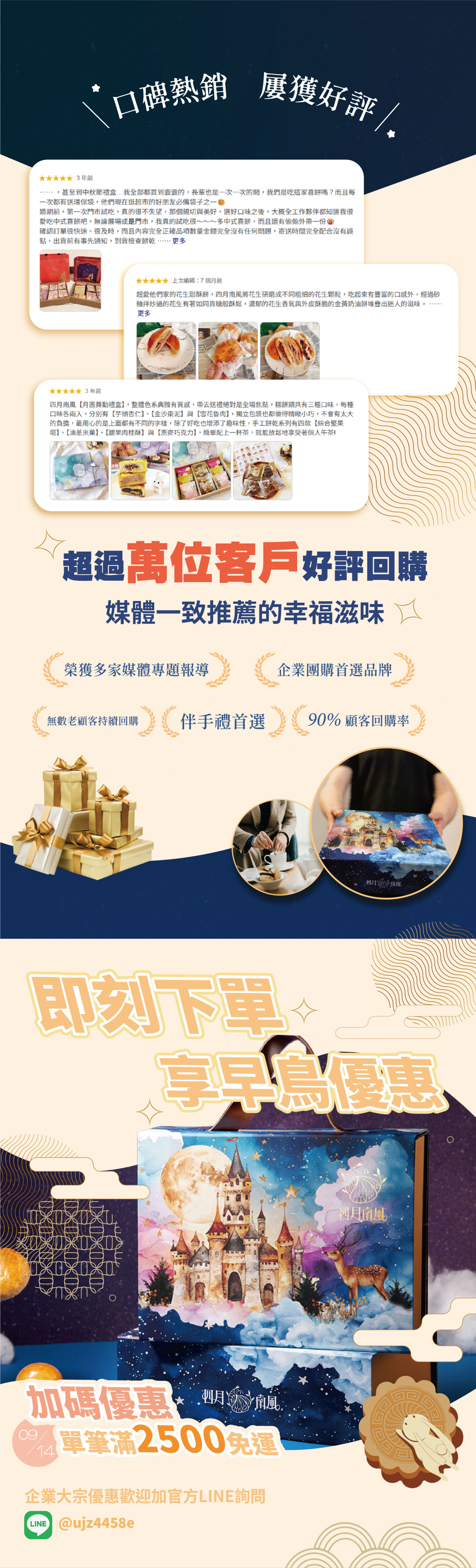 【四月南風】-星光寶盒｜匯聚星光與美味的中秋禮盒